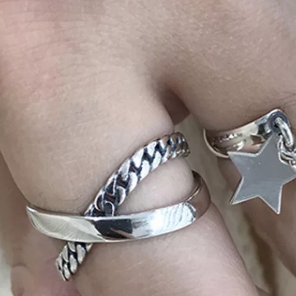 ⚡️Insta ring cross ring sterling silver ring - Picture 6 of 6